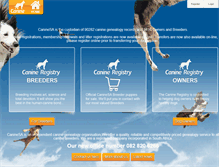 Tablet Screenshot of canine.co.za